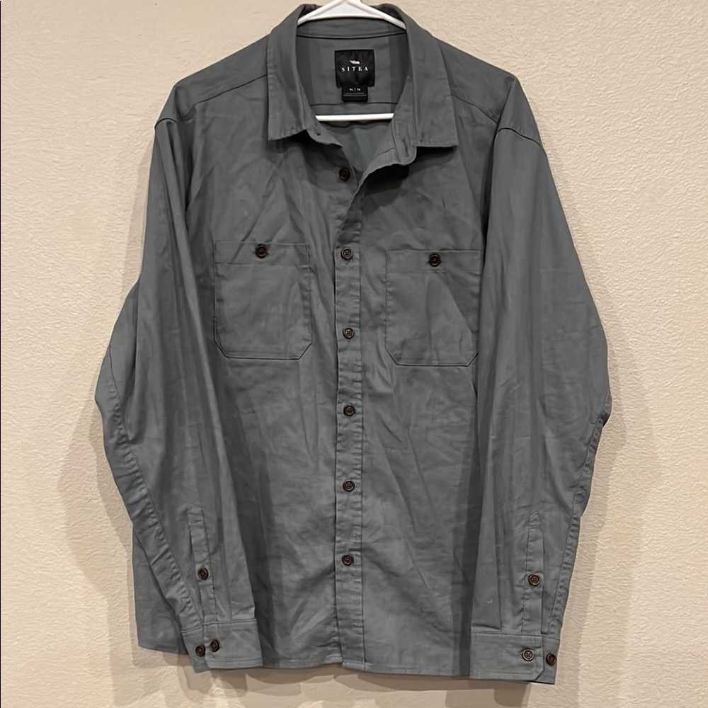 Men’s Sitka Gear Ambary Gray Button-Up Shirt